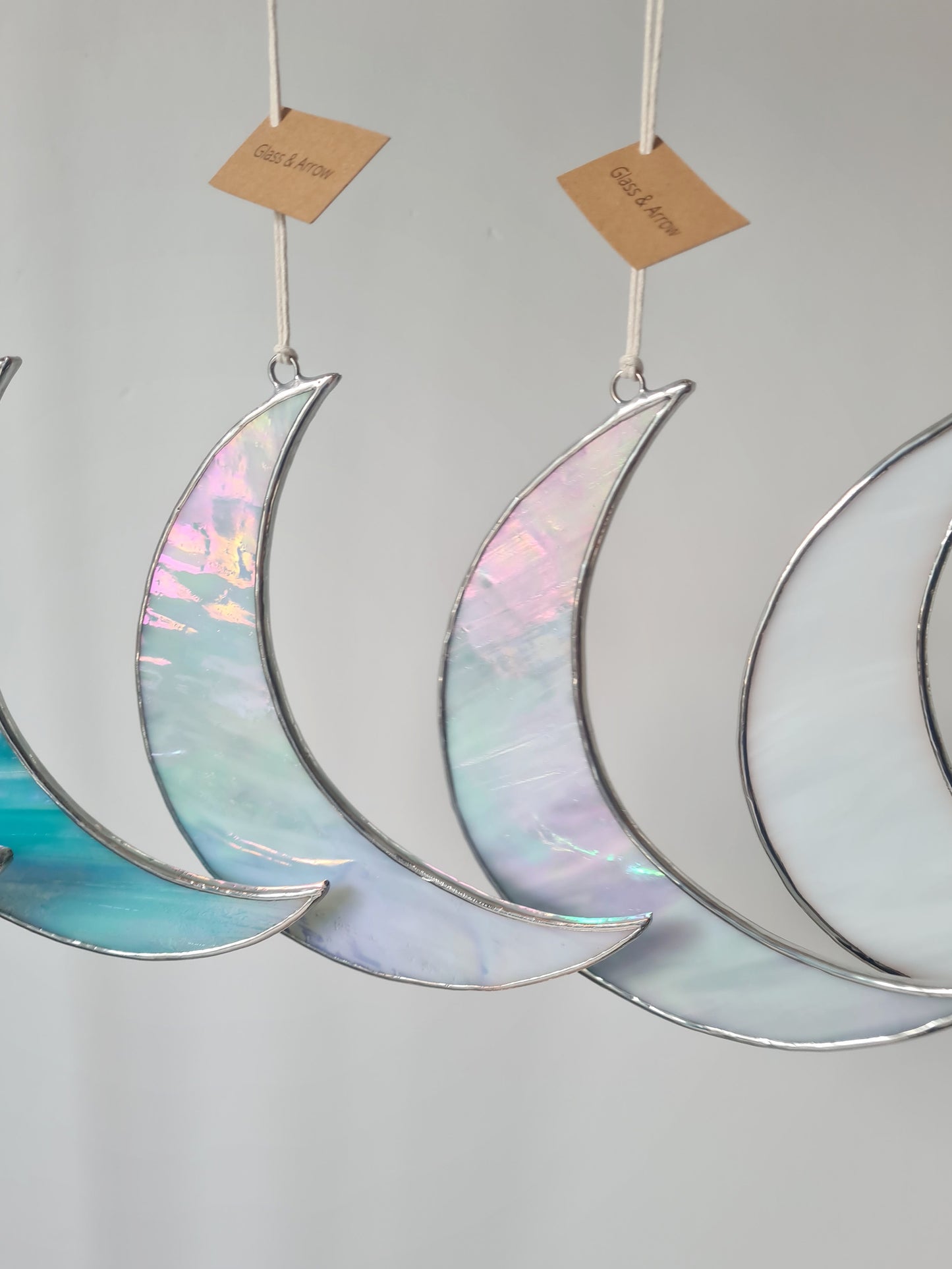 Stained Glass Moon - Coastal Colours
