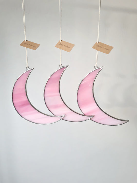 Stained Glass Moon - Pink Fade